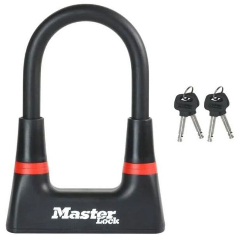 Master Lock Kompaktes U-schloss Fahrradschloss [mit Schlüssel] [zertifiziertes Schloss] 8278eurdpro - Ideal Für Fahrräder, E-bikes, Mountainbikes Und
