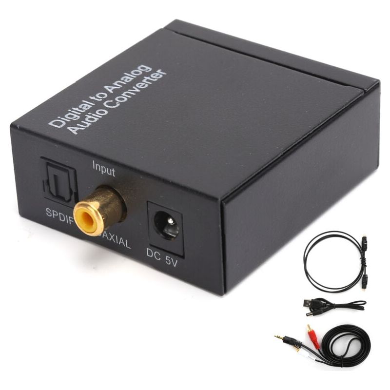 Weiteres Zubehör Für Die Hausautomation: 3,5-mm-audioadapter, Digitaler Optischer Koaxial-zu-analog-rca-lr-konverter Für Professionelles Heim-audio-switching (usb-hostkabel, Optisches Kabel).