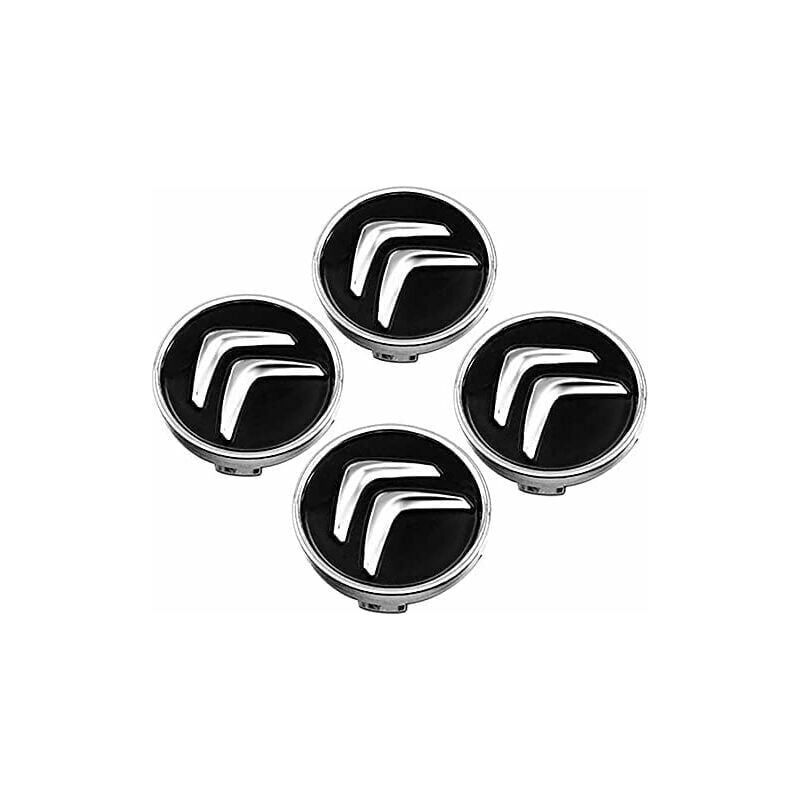 Zvd Radnabenkappe 4×60mm Für Citroen Emblem Logo Schwarz Auto Ersatzteil