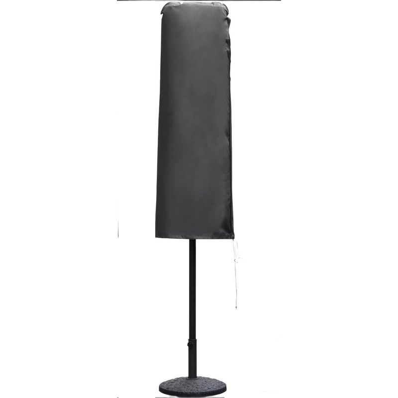 Sonnenschirmhülle 165 × 50/62 Cm, Passend Für Gartenschirme Mit Ø 300 Cm, Wasserdichtes Und Reißfestes Oxford-gewebe Mit Pvc-beschichtung Und Reißverschluss, Schwarz