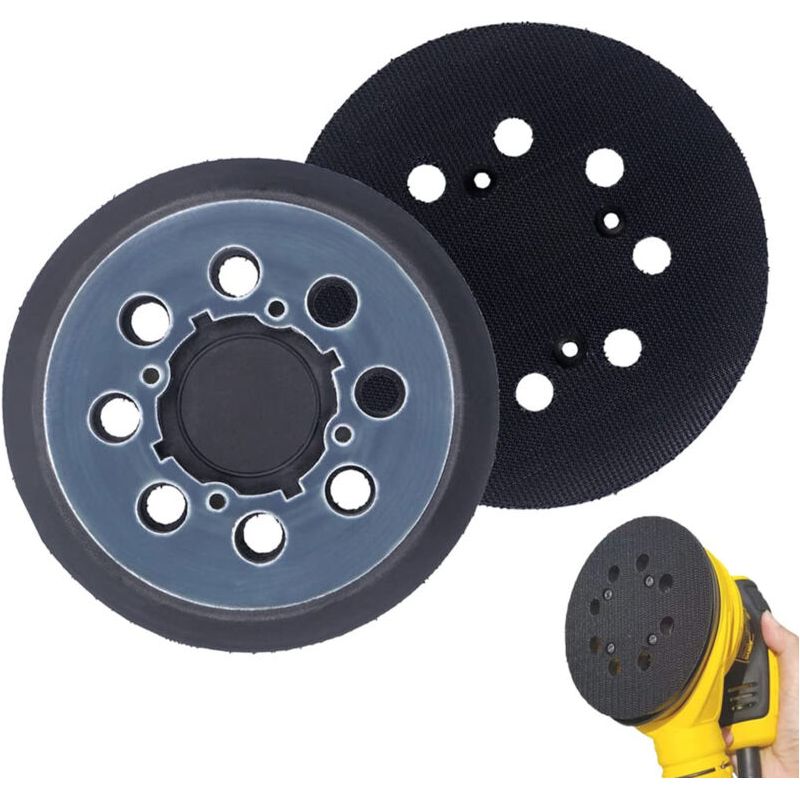 Set Mit 2 Ersatzschleifpads – Jinfgerne – Kompatibel Mit Dwe6423, Dwe6421 Und Anderen Modellen, Gleichmäßiges Finish Und Einfache Montage