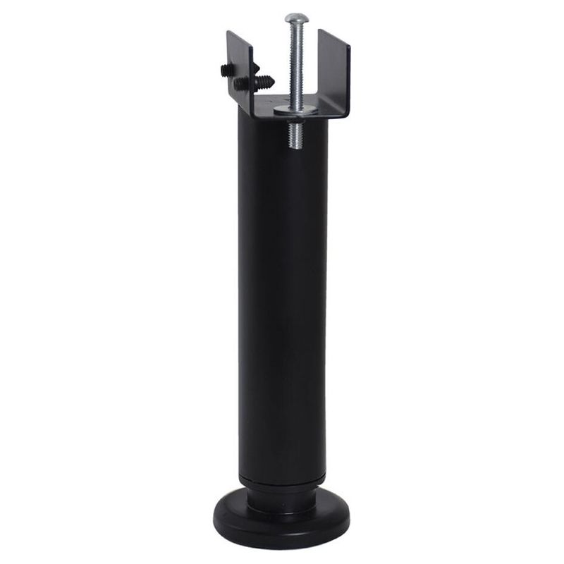 Verstellbares Rundes Bettbein Bar Plus Aus Schwarzem Stahl, Max. Höhe 30 Cm, Durchmesser 5,8 Cm