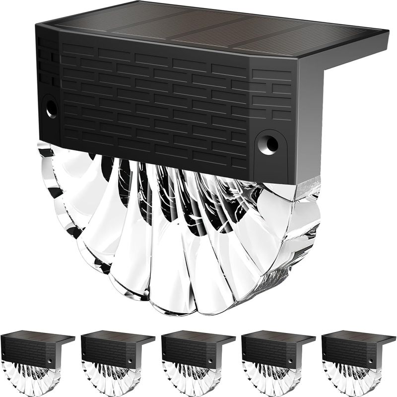 6 Stück Solar-gartenleuchten Für Den Außenbereich, 3 Modi, Automatische Ein-/ausschaltung, Ip65, 600 Mah