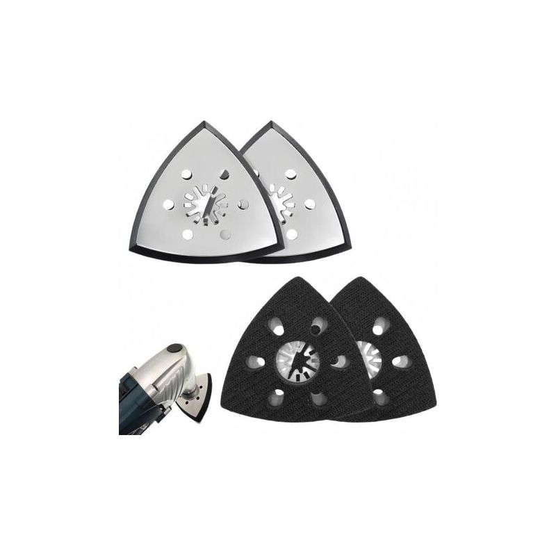 Paar Mit 4 Dreieckigen Schleifpads, 93 Mm Schleifpad Für Holz, Metall, Kunststoff Und Materialien