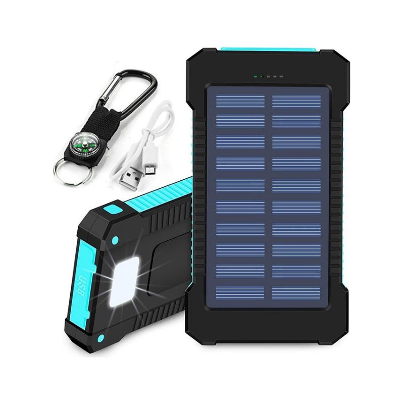 Outdoor-powerbank, Solarladefunktion, Externes Ladegerät Für Iphone/ipad Und Smart-geräte