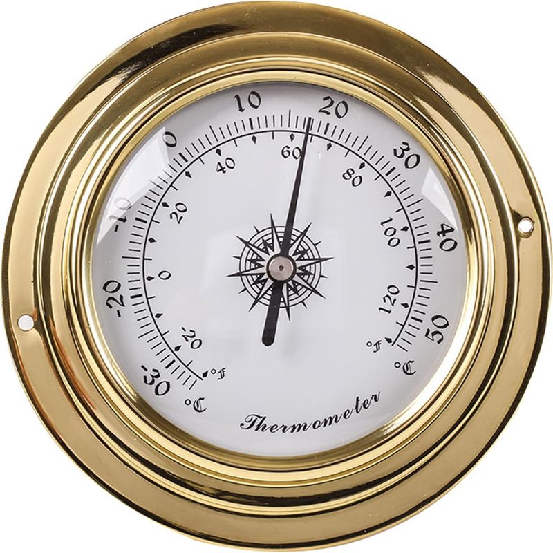Wandmontiertes Barometer, Thermometer Und Hygrometer Für Den Innen- Und Außenbereich