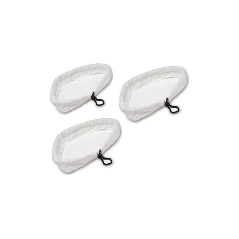 Set Mit 3 Mikrofasertüchern, Universelle Tücher, Kompatibel Mit Dampfreinigern, Waschbare Ersatzteile Für Staubsauger Und Heißdampfreiniger