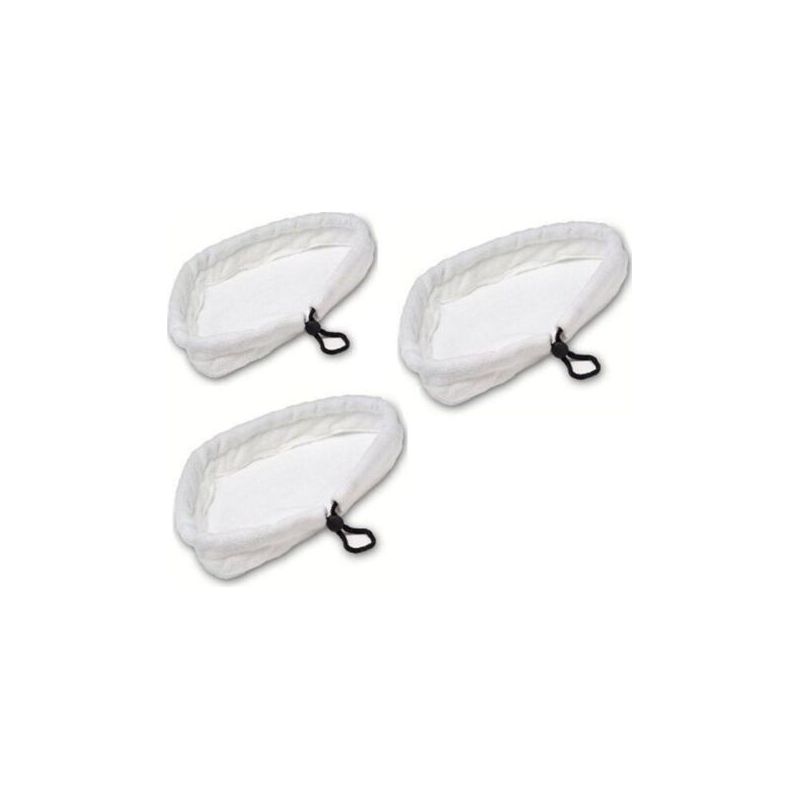Set Mit 3 Mikrofaser-reinigungspads, Universell Kompatibel Mit Dampfmopps, Waschbare Ersatzteile Für Heißdampf-staubsauger