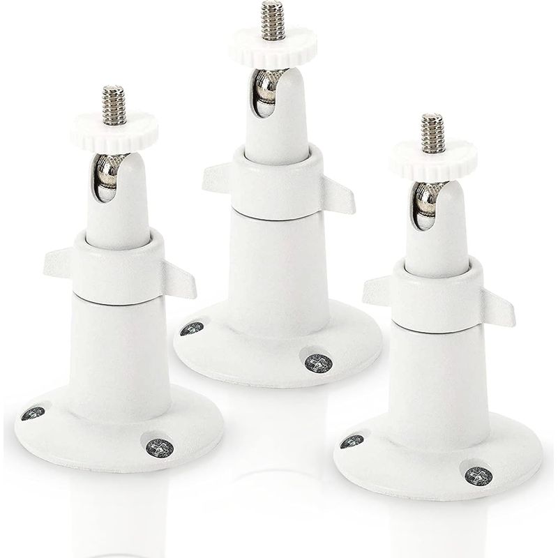 Metall-wandhalterung Für Arlo Smart-sicherheitskameras – Verstellbare Innen-/außenhalterung Für Arlo-kameras Und Kompatible Modelle (3er-pack, Weiß)