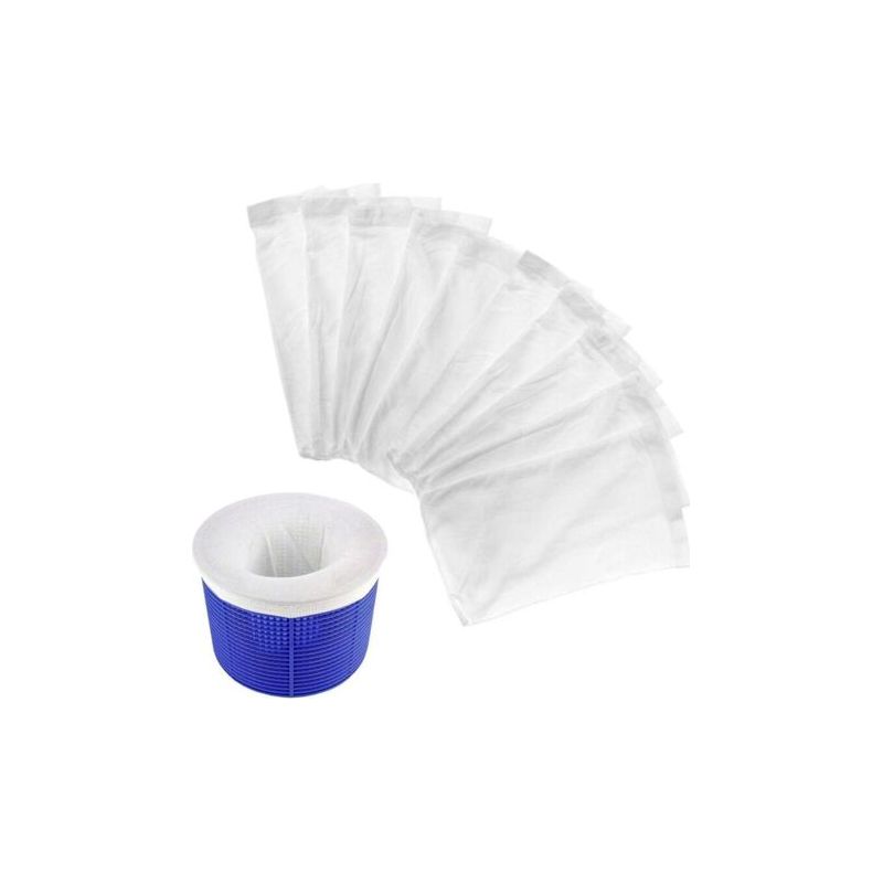 10er-packung Poolskimmersocken, Strapazierfähige, Elastische Nylon-skimmersocken Zum Filtern Von Blättern, Gras, Haaren, Moos Und Schmutz.