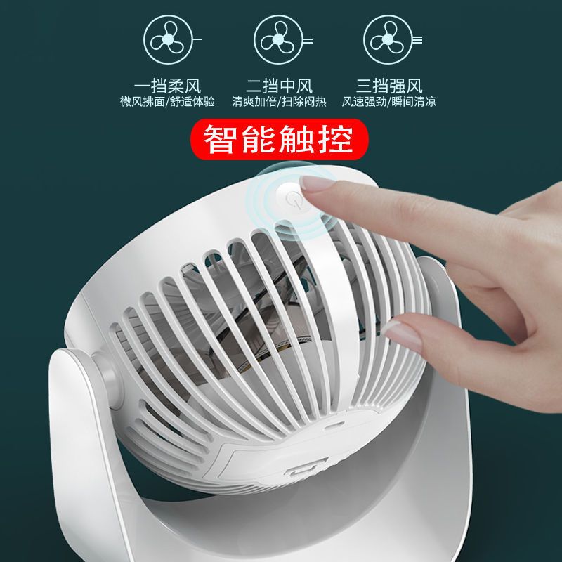 Tragbarer Usb-ventilator F118, Wiederaufladbar, Leise, Ideal Für Studentenwohnheime, Büros, Nachttische Oder Andere Räume. Großhandel Möglich. Weiß + 1,5 M Ladekabel (batterie Nicht Enthalten).