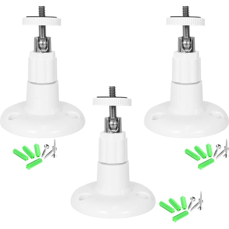 Drei Kamerahalterungen, Metallwandhalterungen Für Smarte Sicherheitskameras, Verstellbare Deckenhalterungen, Kompatibel Mit Arlo Und Anderen Modellen.