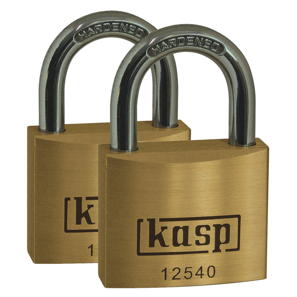 Kasp K12550d2 Vorhängeschloss 50 Mm Gleichschließend Goldgelb Schlüsselschloss