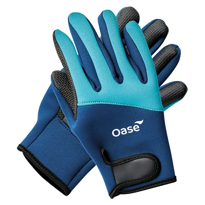 Oase Gartenhandschuhe PondGloves Teichhandschuhe (XL, Blau)