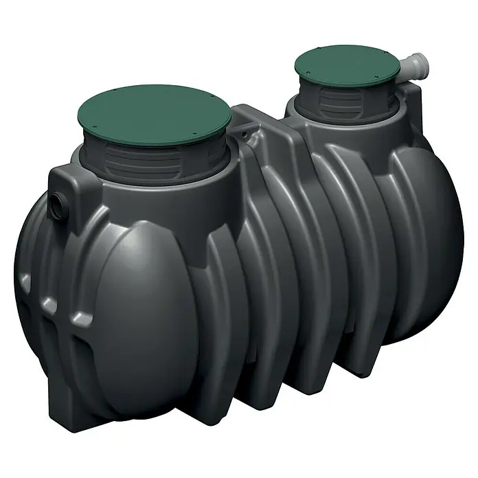 Regenwassertank Unground R-2000 (Gesamt Fassungsvermögen: 2.000 l, 1 Stk., Grau)