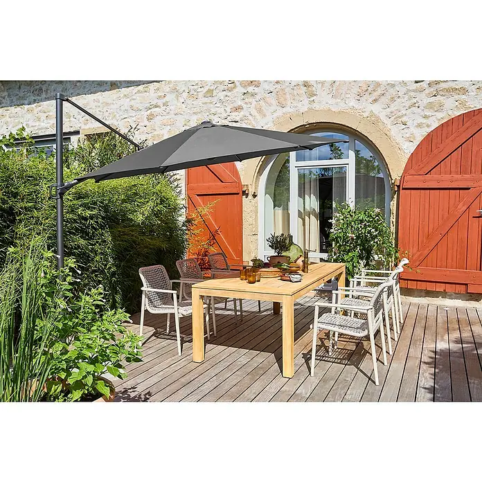 Gartenmöbel-Set Laura/Solo/Capri (8 -tlg., Braun/Leight-Greige)
