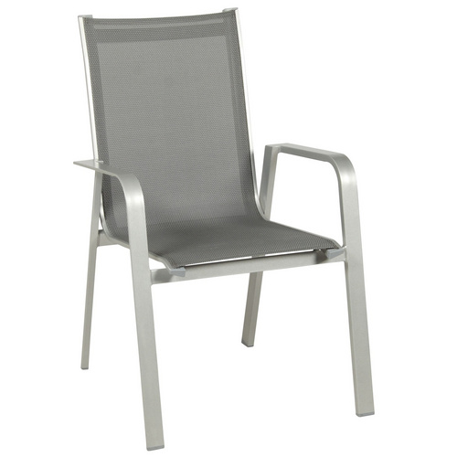 Stapelsessel, 4er, platin, 69x62x97cm - grau Bild 2