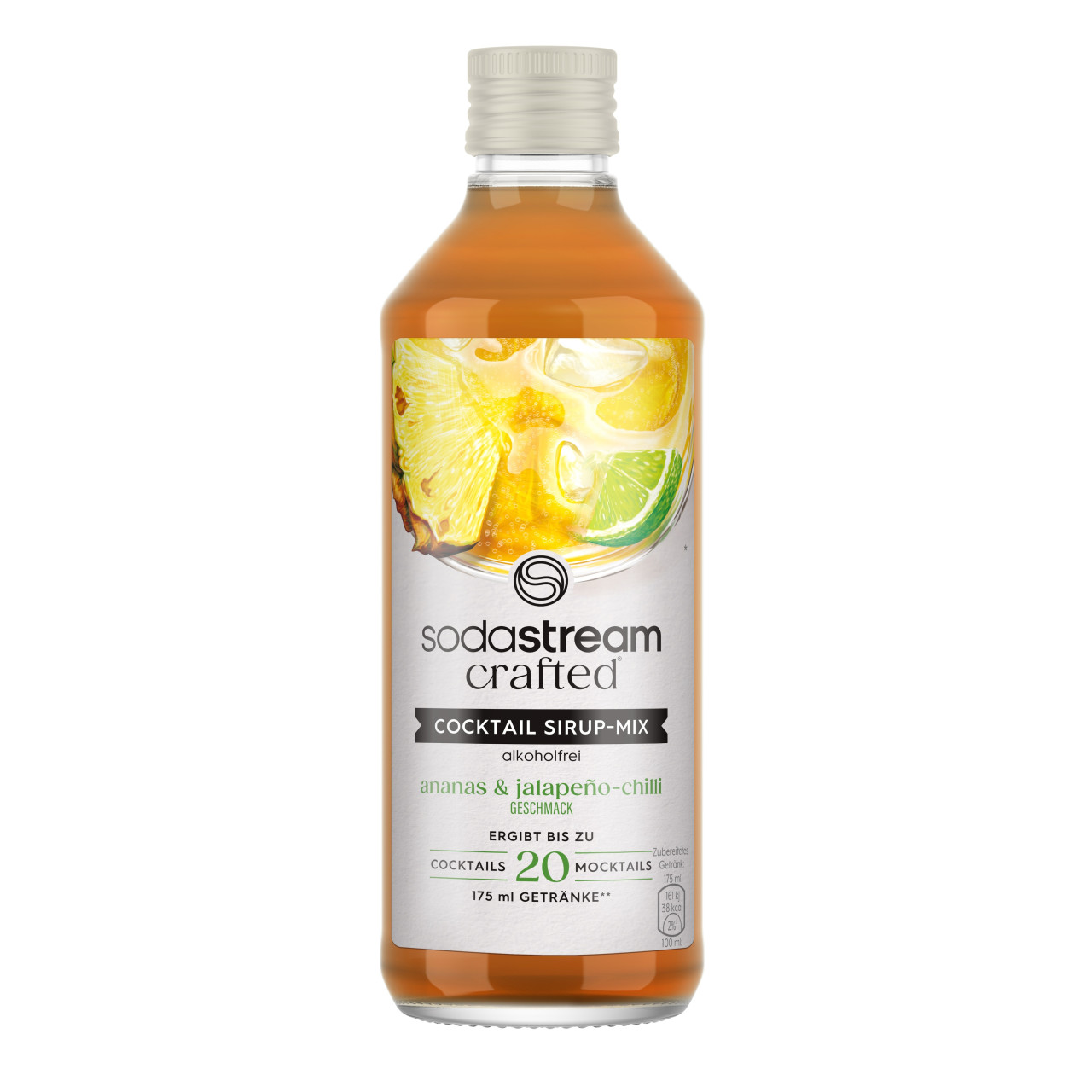 Sodastream Crafted Cocktail Drink Mix Sirup Ananas & Jalapeno-Chilli 330 ml