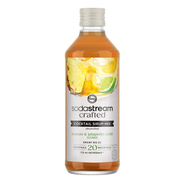 Sodastream Crafted Cocktail Drink Mix Sirup Ananas & Jalapeno-Chilli 330 ml