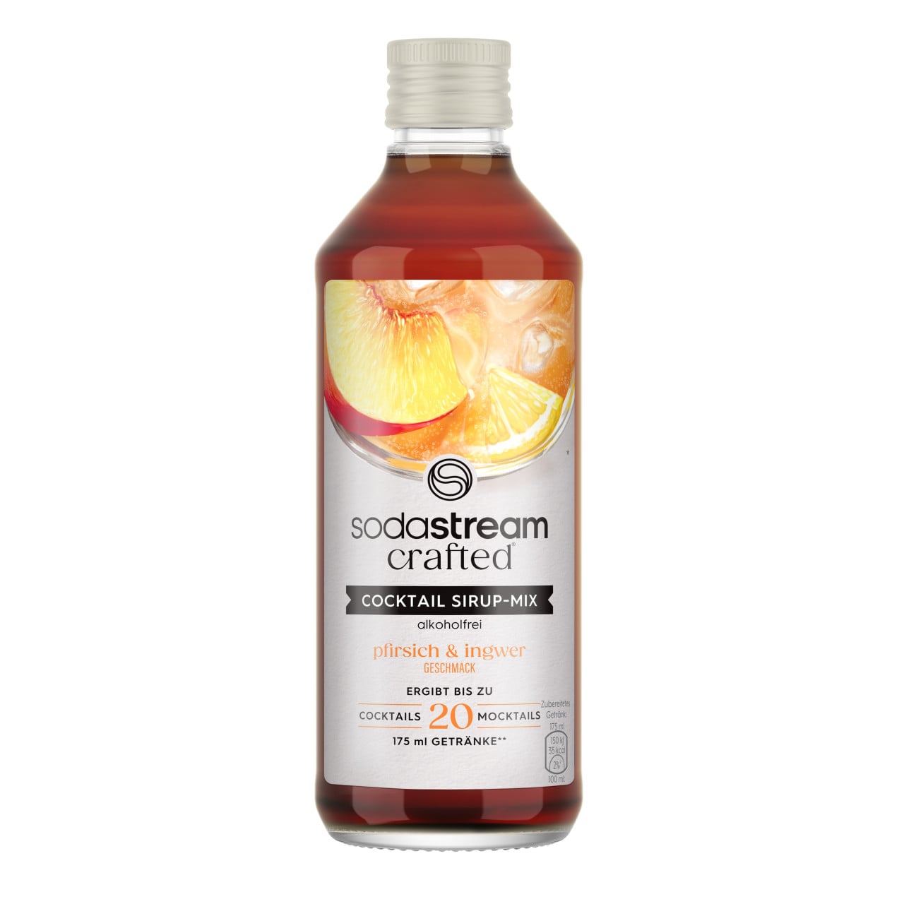 Sodastream Crafted Cocktail Drink Mix Sirup Pfirsich & Ingwer 330 ml Bild 2