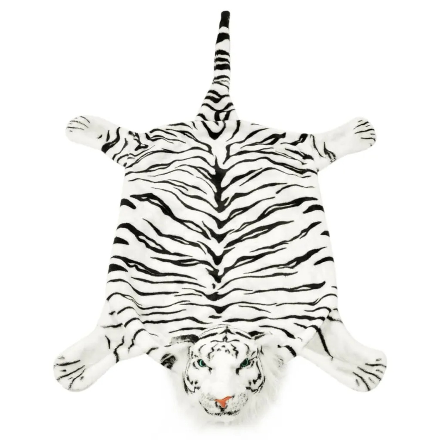 vidaXL Tigerfell Teppich Plüsch 144 Cm Weiß 666489