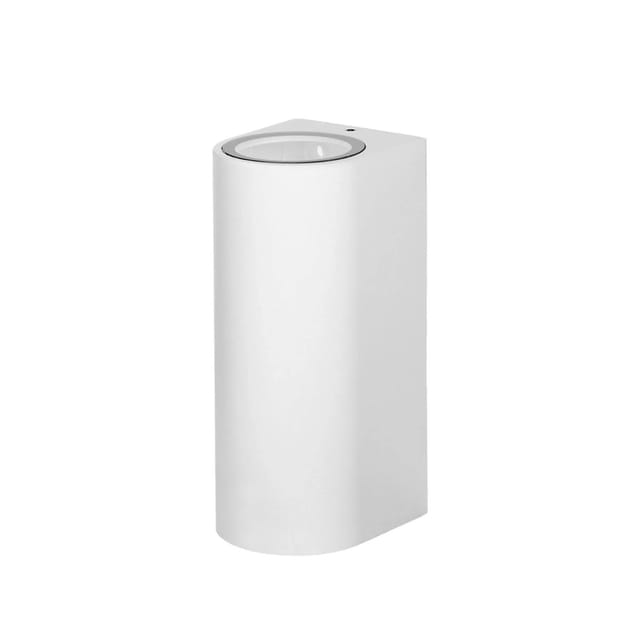 PRIOS Wandleuchte Außen Tetje 10004801 Modern in Weiß aus Aluminium 2-flammig GU10
