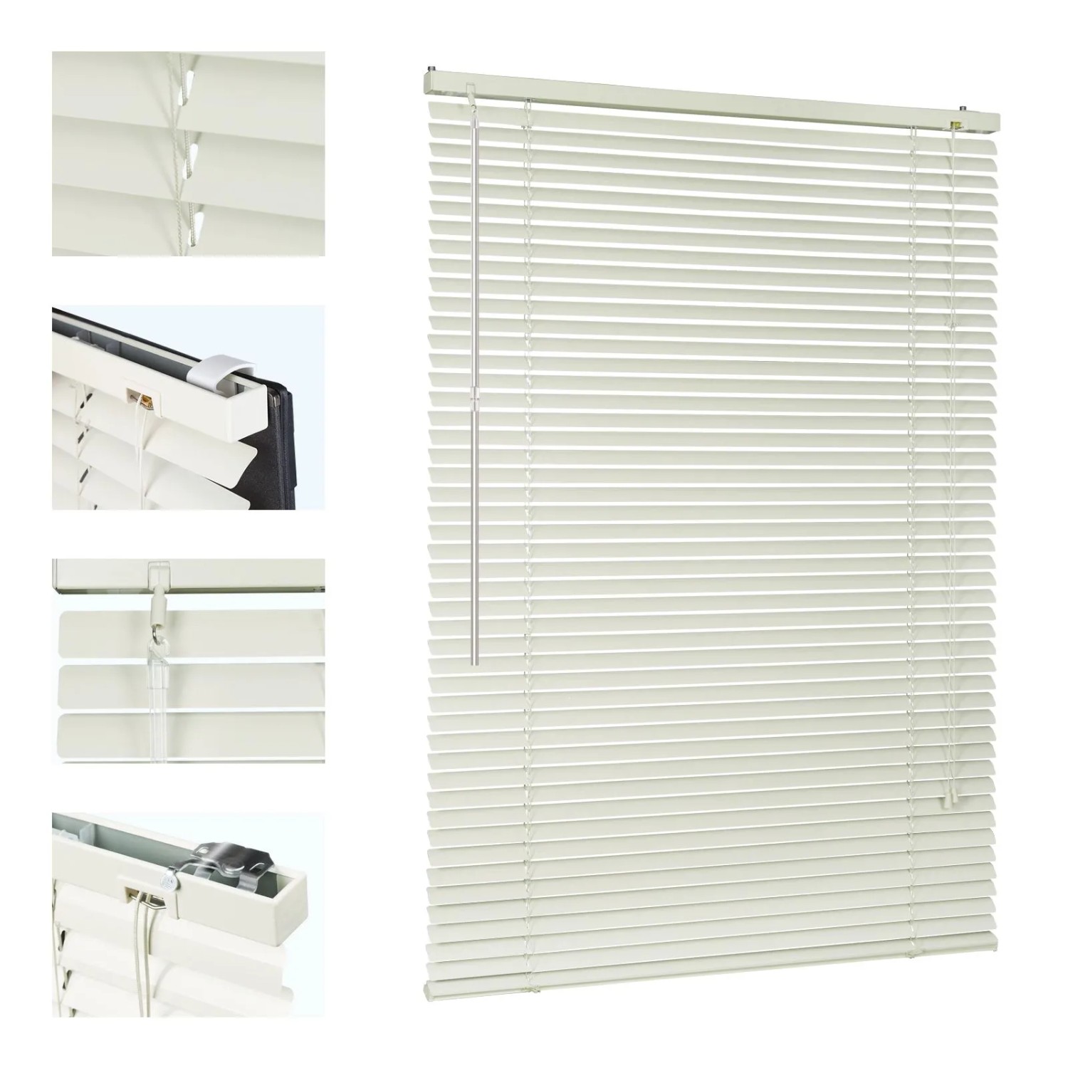 Sekey Aluminium Jalousie 140 cm x 160 cm Creme