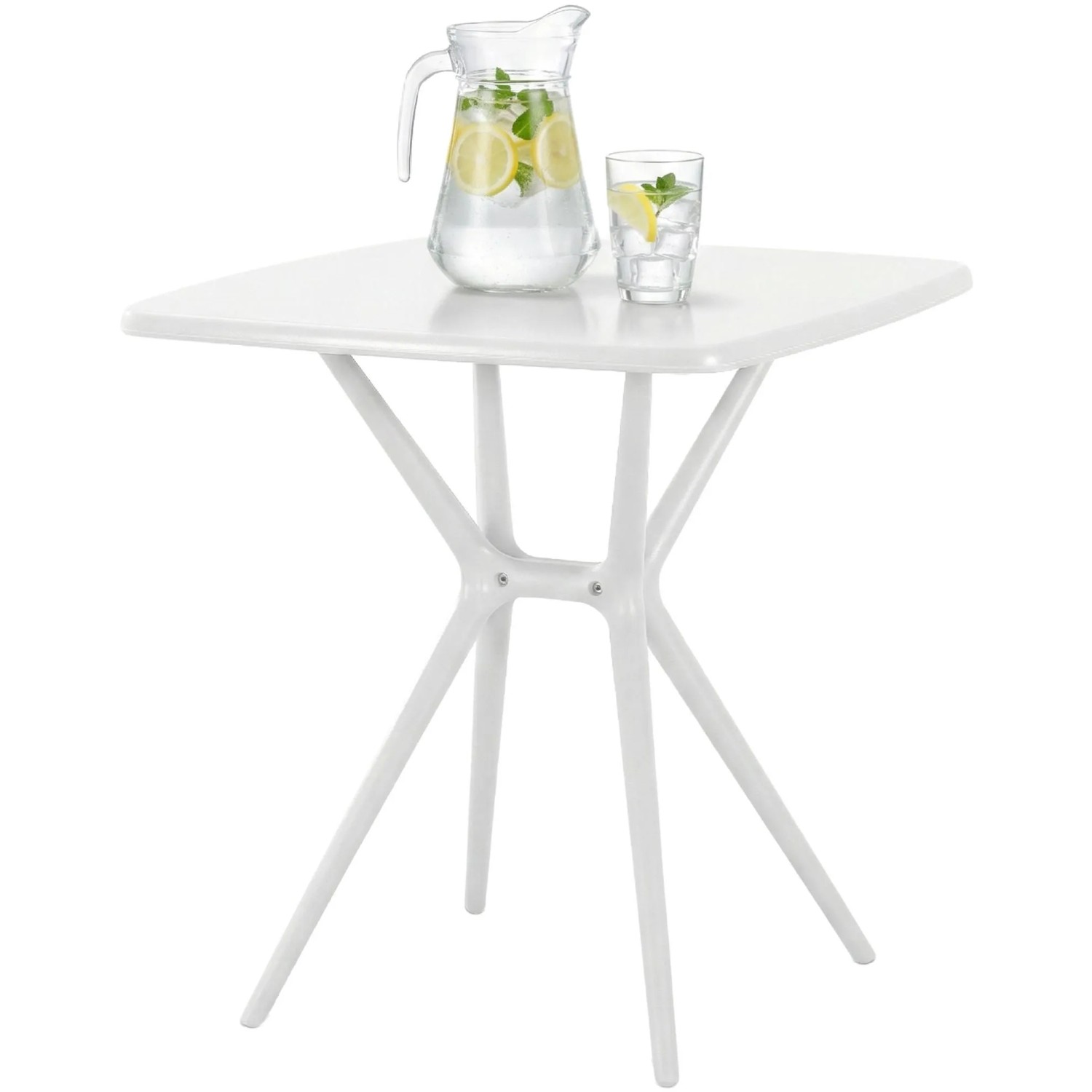CLP Gartentisch Becky Eckig 72 X 72 cm Weiß