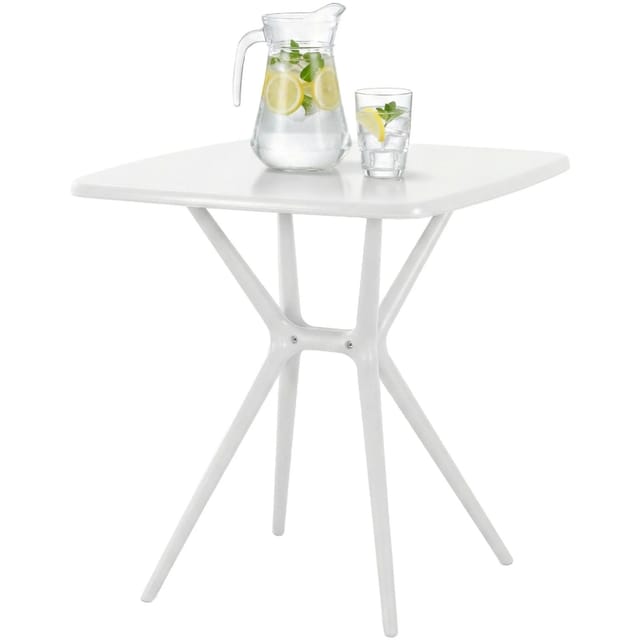 CLP Gartentisch Becky Eckig 72 X 72 cm Weiß