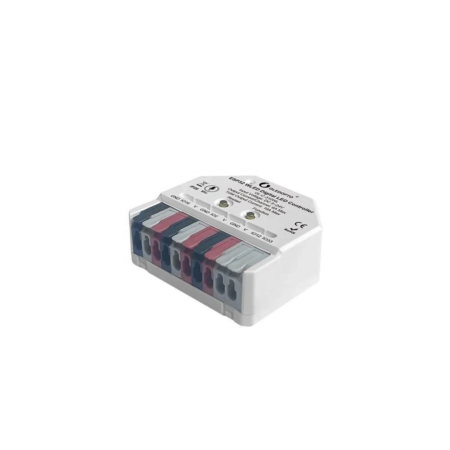 GLEDOPTO Unterputzaktor ESP32 WLED 3-Kanal mit Musikfunktion RGB 5-24 V