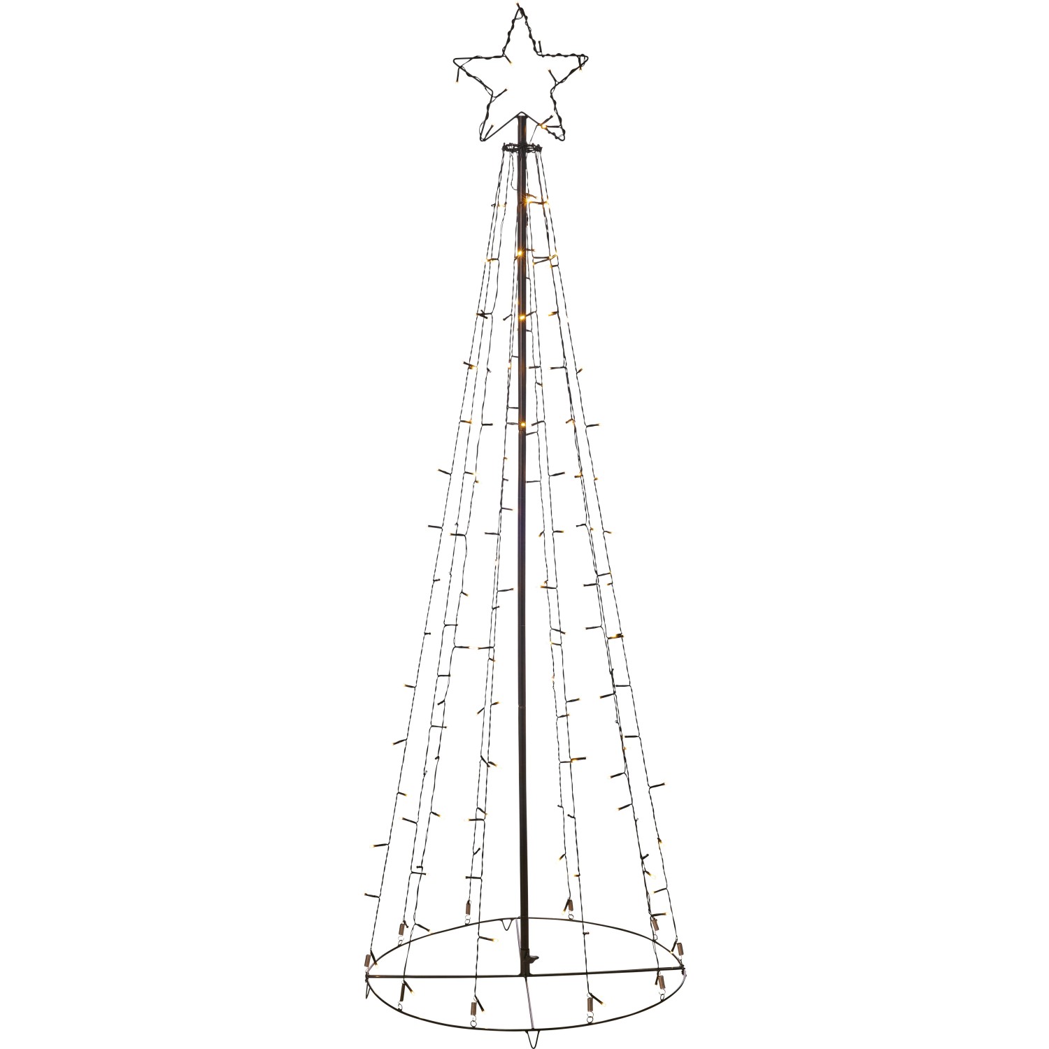 LED-Fahnenmastleuchte 180 cm Schwarz