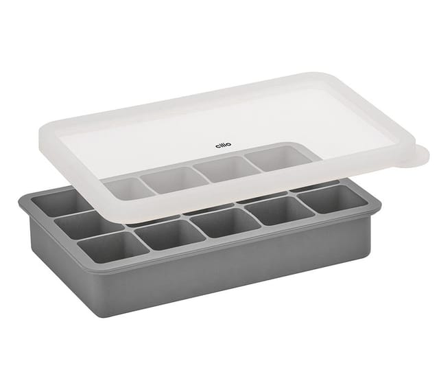 Cilio Eismaschine Eiswürfelform 15/Stk. BLOKS grau/weiß