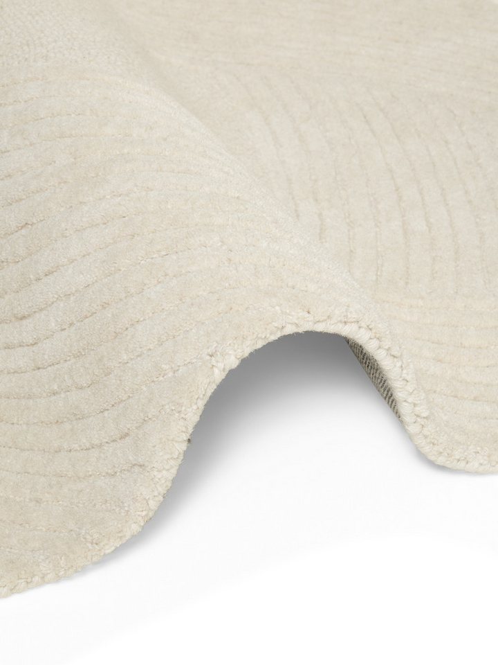 Ted Baker Wollteppich Victoria, auch in rund, rund, Höhe: 18 mm, Naturteppich Wolle, Hoch-Tief-Design, Wohnzimmer, Schlafzimmer Bild 5