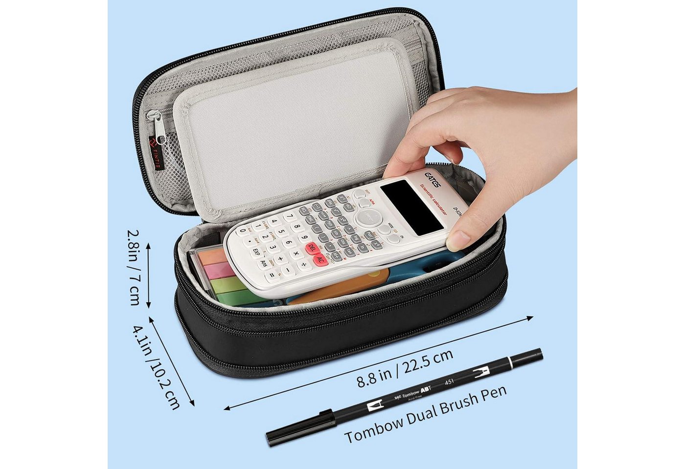 LuxusKollektion Federmäppchen Federmäppchen Federtasche Schlamperbox Stifthalter Za Don't Touch Bild 4