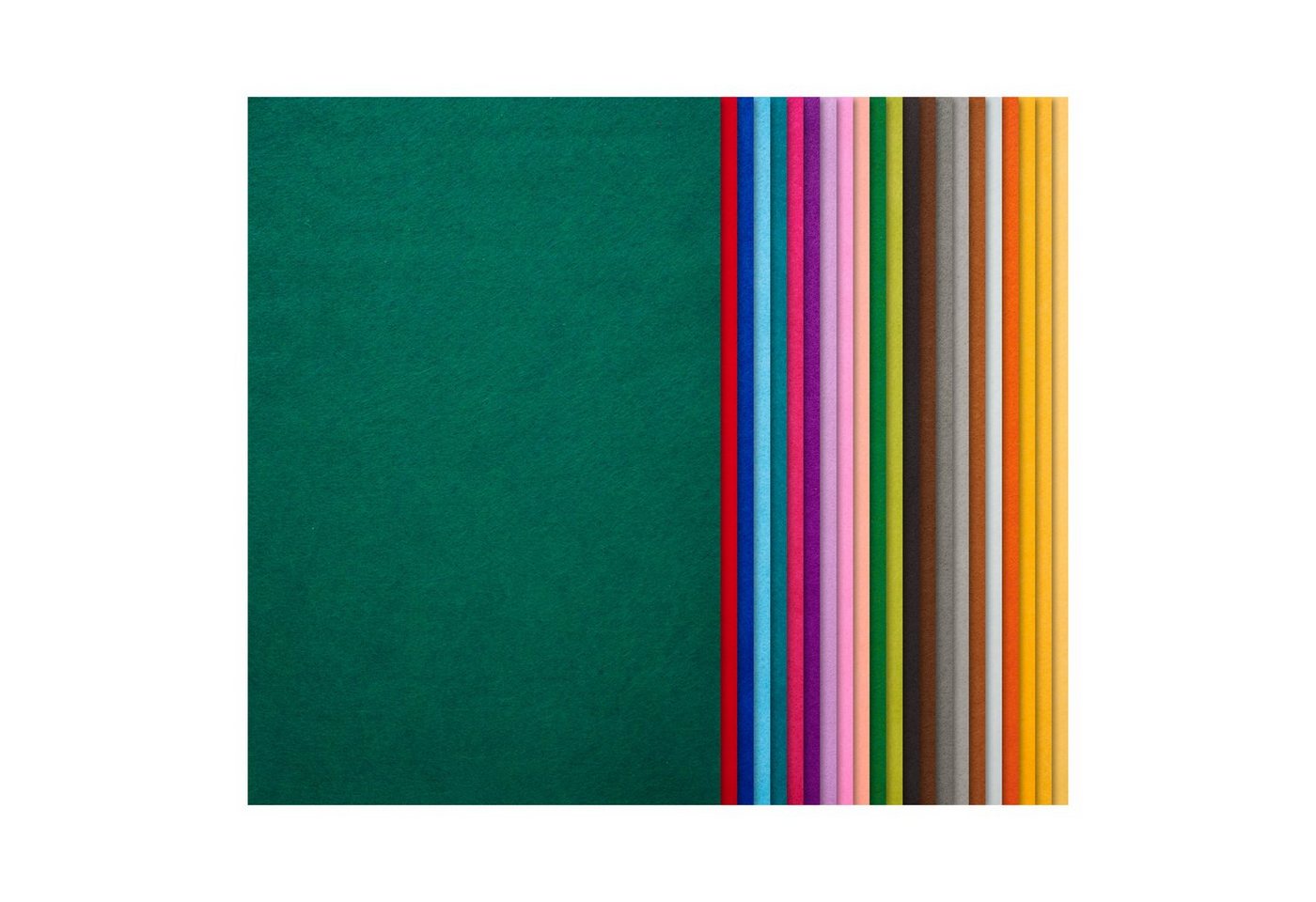 VBS XXL Bastelfilz Bastelfilz sortiert, 20 cm x 30 cm 44 Stück