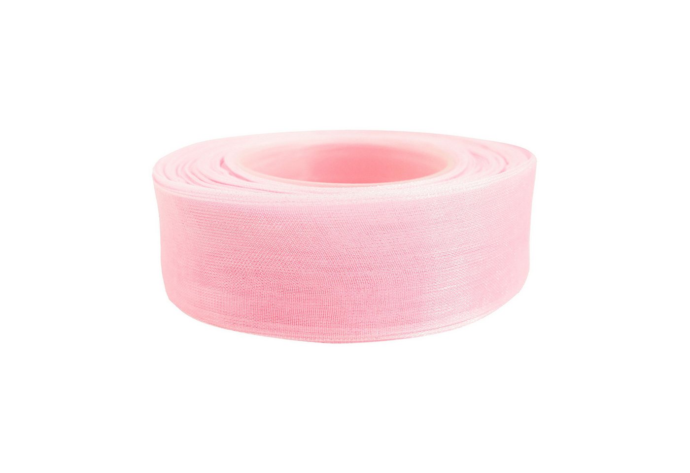 maDDma Organzaband 27m Chiffonband 25mm Polyester Schleifenband Dekoration Geschenkband, babyrosa Bild 3
