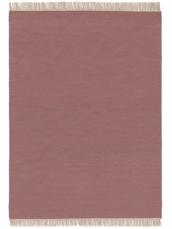 benuta Wollteppich Liv, rechteckig, Höhe: 5 mm, Teppich Wohnzimmer, Schlafzimmer, Esszimmer, Flur, Kunstfaser, Cozy