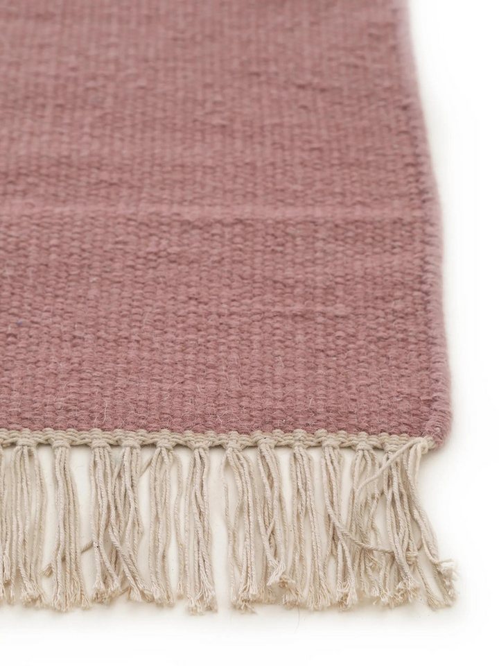 benuta Wollteppich Liv, rechteckig, Höhe: 5 mm, Teppich Wohnzimmer, Schlafzimmer, Esszimmer, Flur, Kunstfaser, Cozy Bild 3