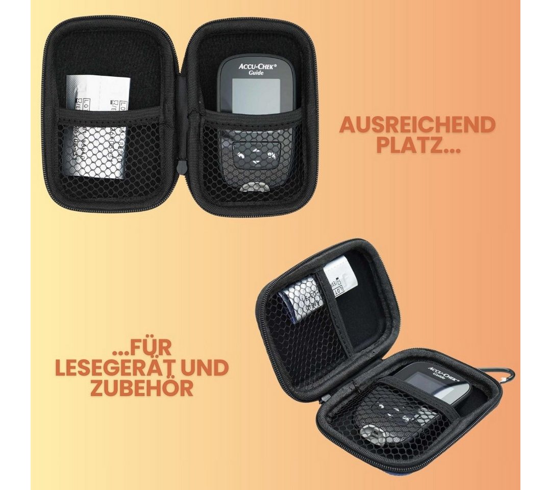 caseroxx Blutzuckermessgerät Blutzuckermessgerät Tasche für Accu-Chek Aviva / Guide / Instant Bild 5