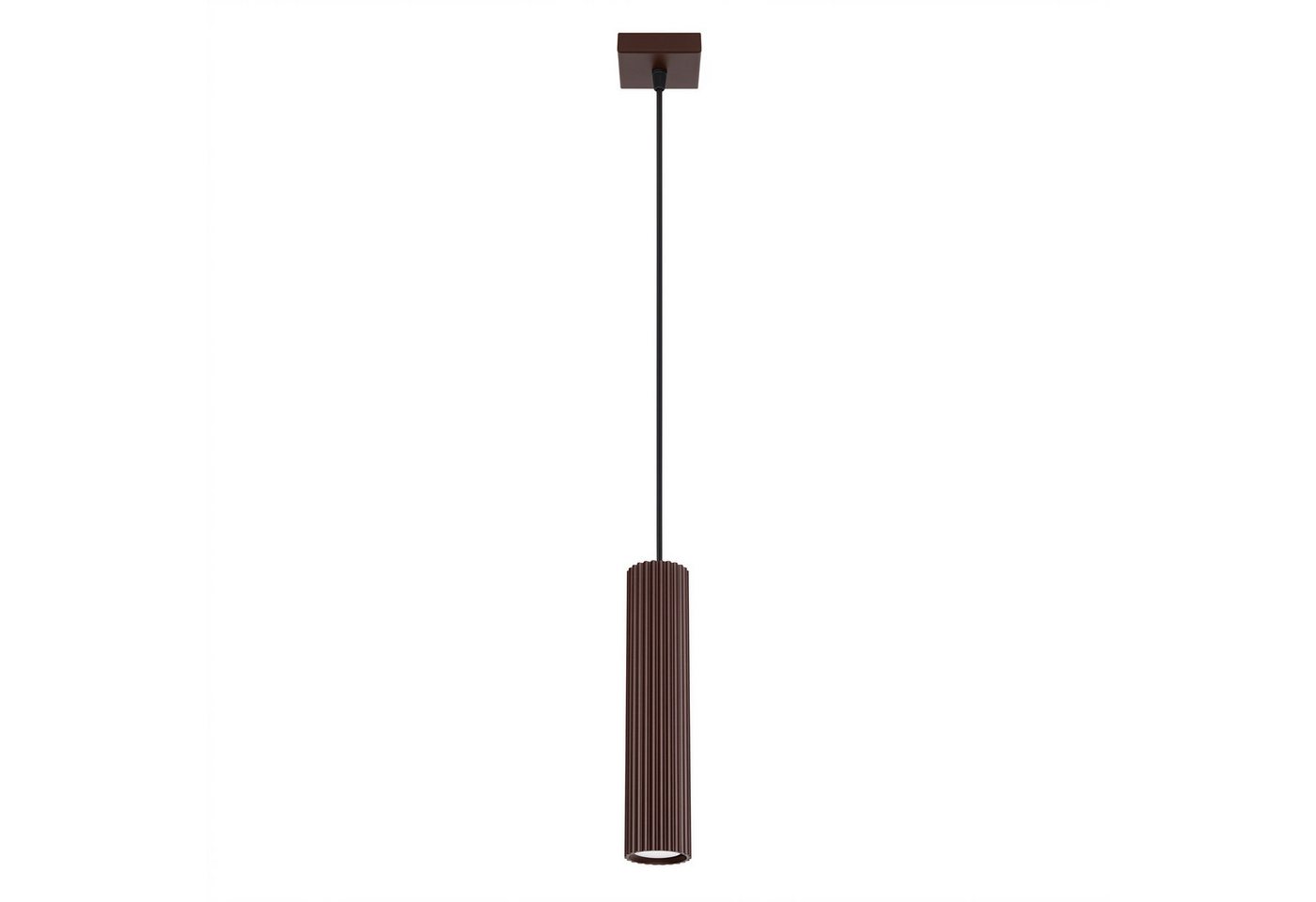 SOLLUX lighting Hängeleuchte Pendelleuchte KARBON 1 braun, Nicht enthalten