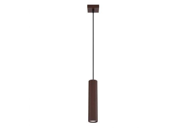 SOLLUX lighting Hängeleuchte Pendelleuchte KARBON 1 braun, Nicht enthalten