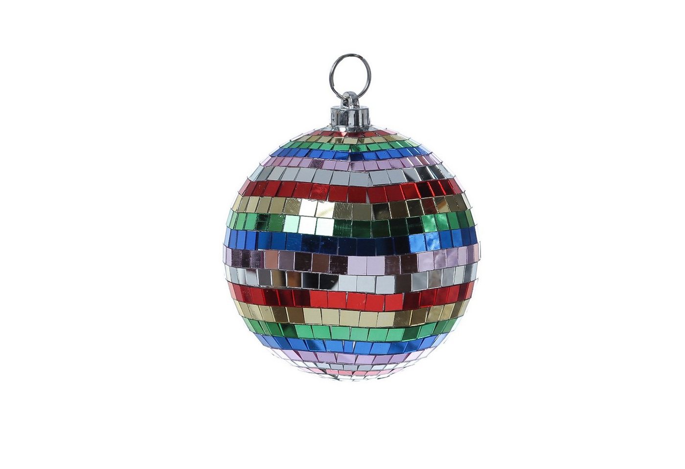 SATISFIRE Discolicht Spiegelkugel 15cm mehrfarbig Discokugel Mirrorball Party Disko Deko