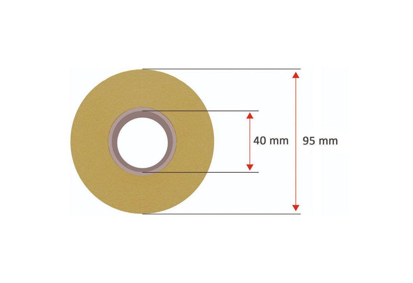 GoodMarkt Etiketten 89x36mm Selbstklebende Thermo Etiketten auf Rolle 1000 Labels, Adressetiketten Haushaltsetiketten Bedruckbar Aufkleber für Büro Küche Bild 5