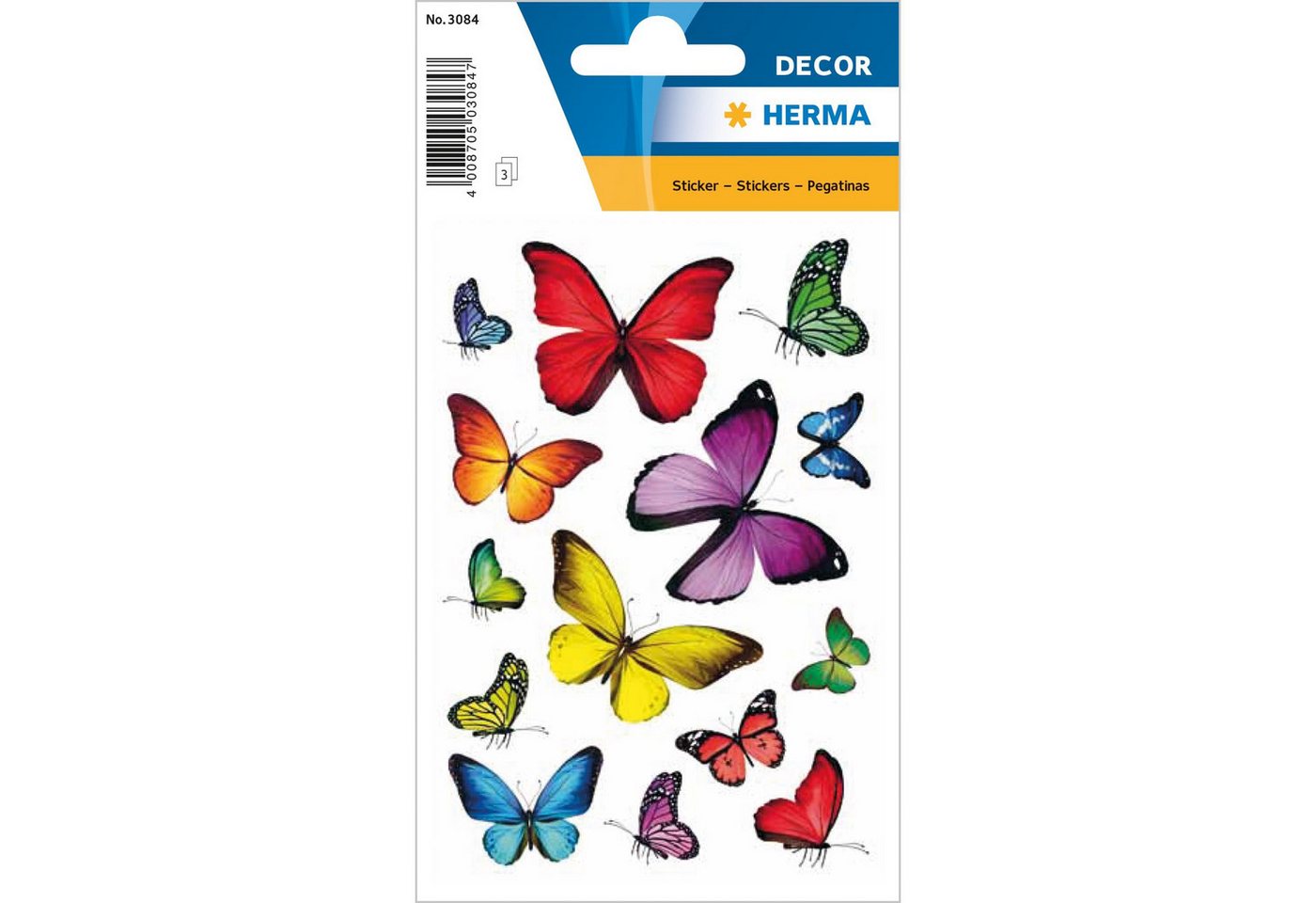 HERMA Sticker Herma Sticker DECOR Tiere Schmetterlingsvielfalt 3 Bl Bild 2