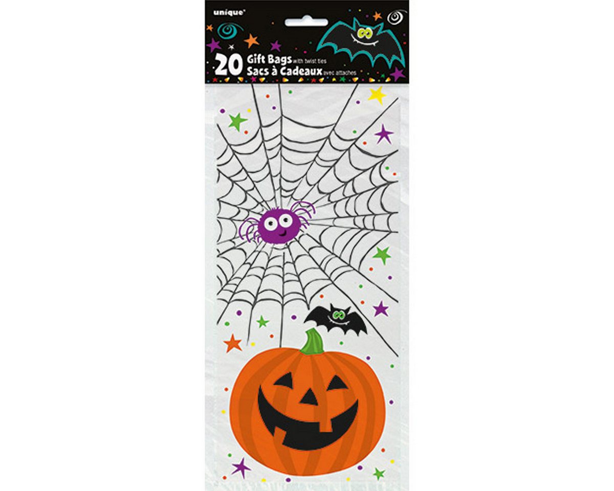 Unique Industries Inc. Geschenkpapier Geschenktüte 12x28cm/20St. Pumpkin Pals