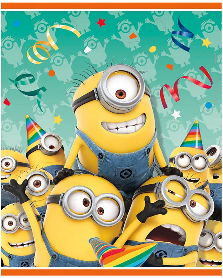 Unique Industries Inc. Geschenkpapier 'Minions' Deko, 8 Geschenktüten 22x18cm
