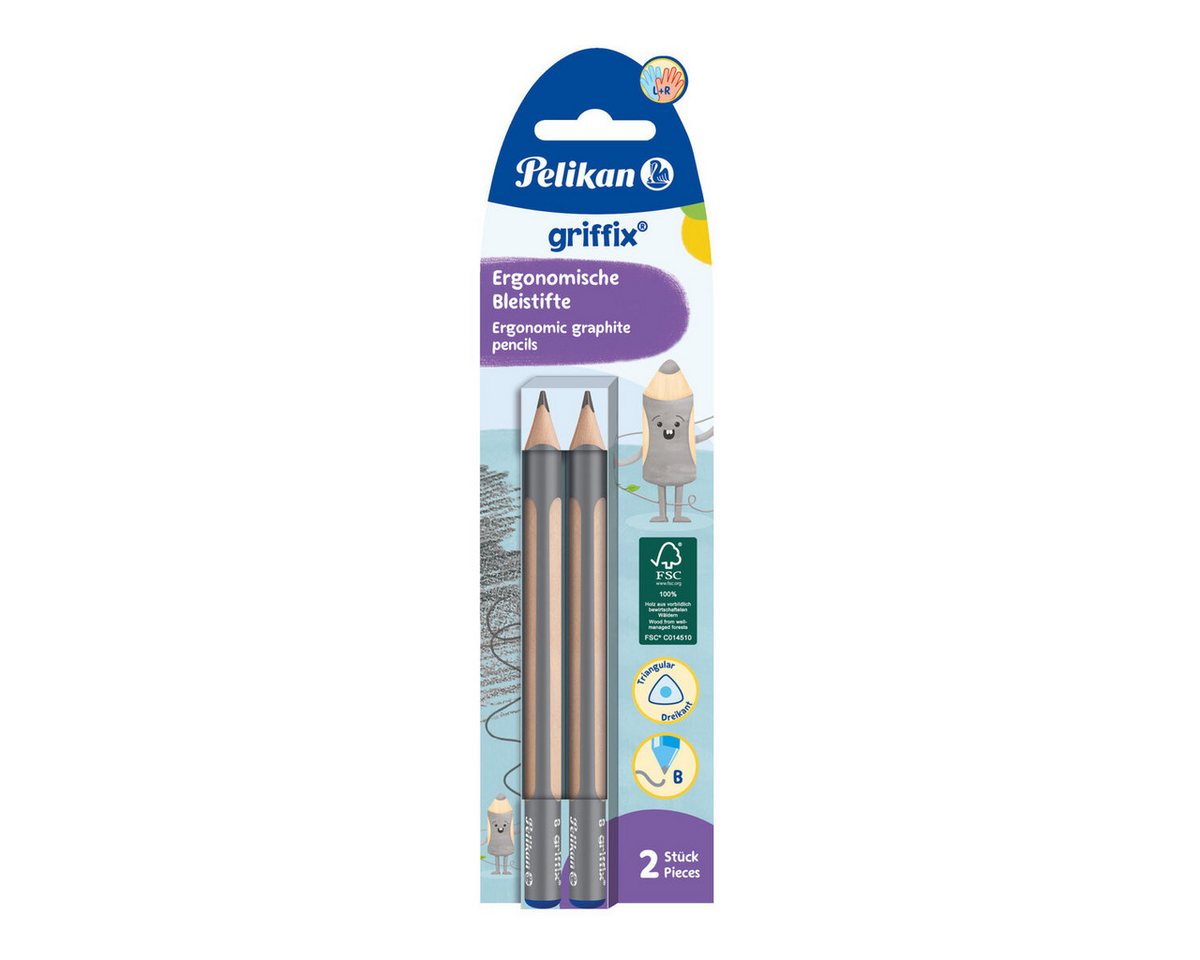 Pelikan Bleistift griffix Bleistift - B Dreipunktgriff 2 Stück.