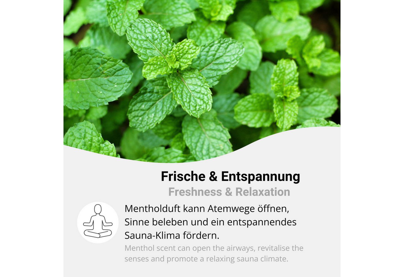DistrEbution Sauna-Aufgussset Mentholkristalle aus 100% Minzöl, 10g Reines Menthol, Sauna Aufguss (1-tlg) Mit intensivem Duft Bild 2