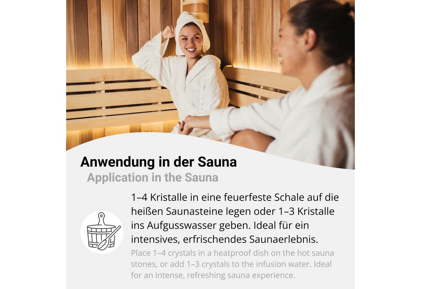DistrEbution Sauna-Aufgussset Mentholkristalle aus 100% Minzöl, 10g Reines Menthol, Sauna Aufguss (1-tlg) Mit intensivem Duft Bild 5