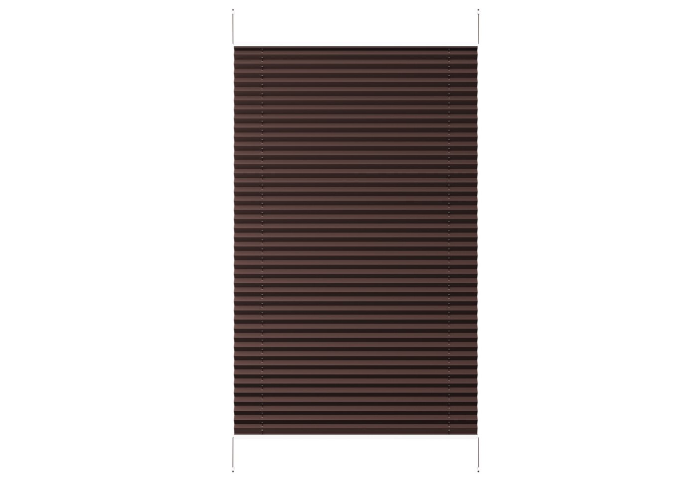 Sekey Plissee Plissee ohne Bohren Klemmfix verspannt für Fenster & Tür Lichtschutz, blickdicht, Klemmfix Montage ohne Bohren, Klemmfix, Faltenstore Klemmfix Lichtschutz und Sichtschutz 60x120cm Mokka